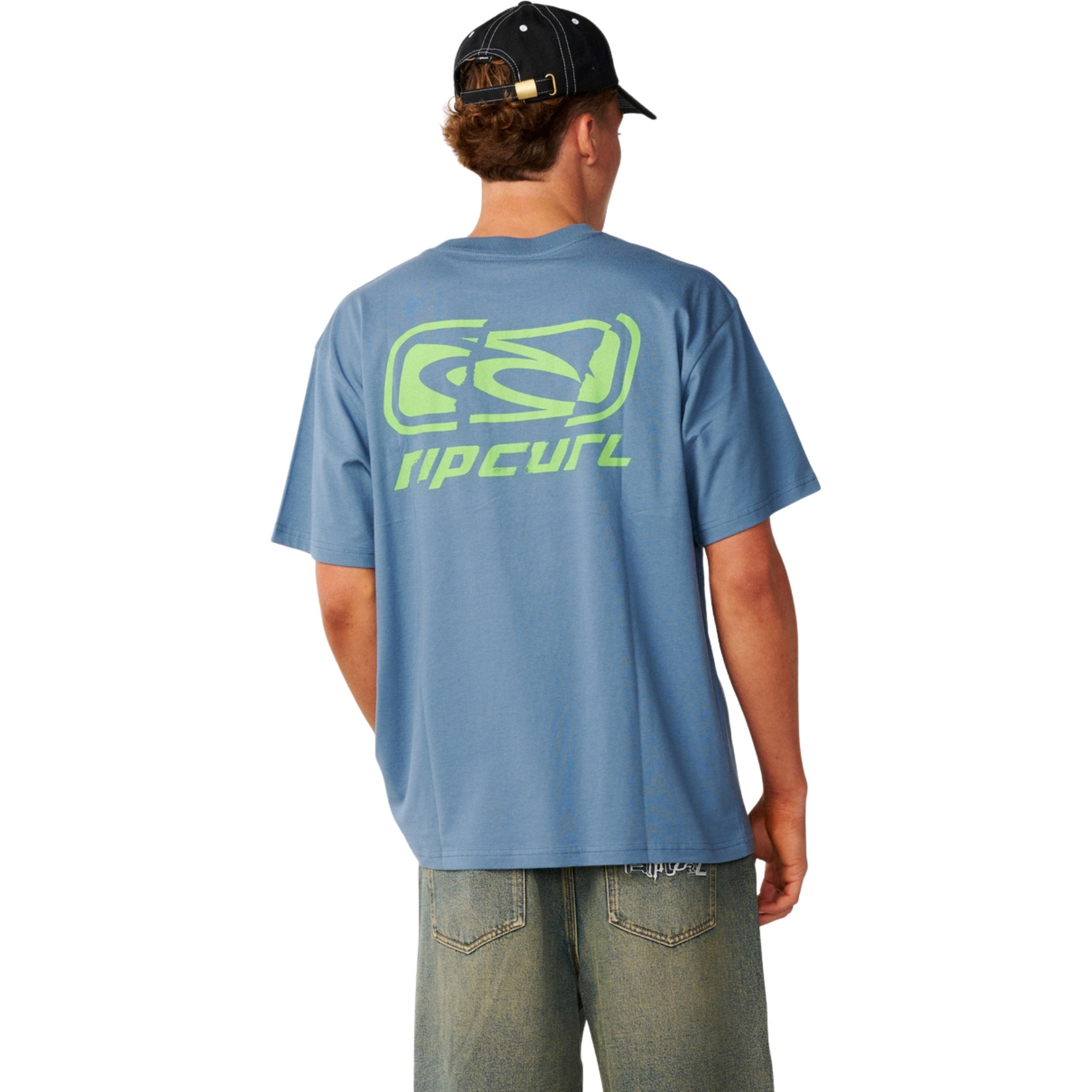 2026 Rip Curl Hommes Archives Déchirées T-Shirt 12PMTE - Bluefin
